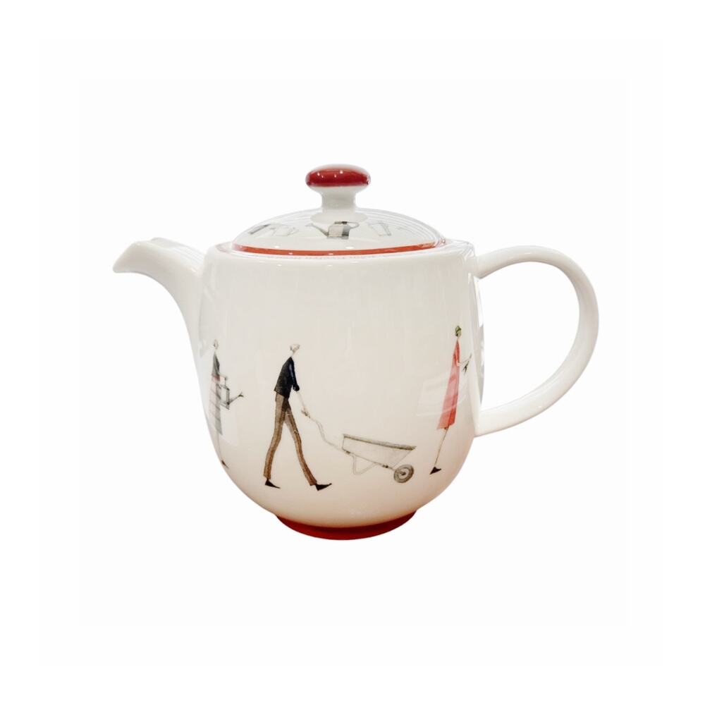 Portmeirion Up the Garden Path Ceramic Teapot and Lid